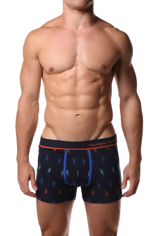 Unsimply Stitched Navy Seahorse Trunk