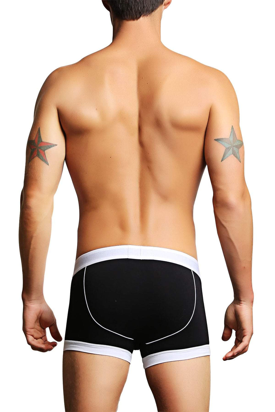 James Tudor Black & White Half Fall Boxer Brief