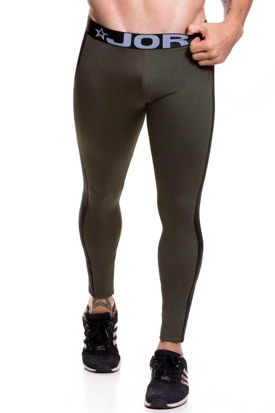 Jor Army-Green Athletic Runner Pant