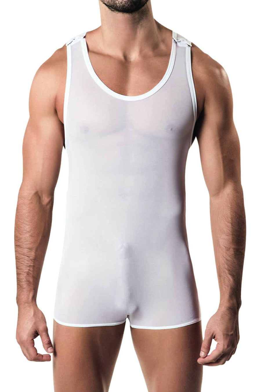 Pikante White Silom Mesh Body Singlet