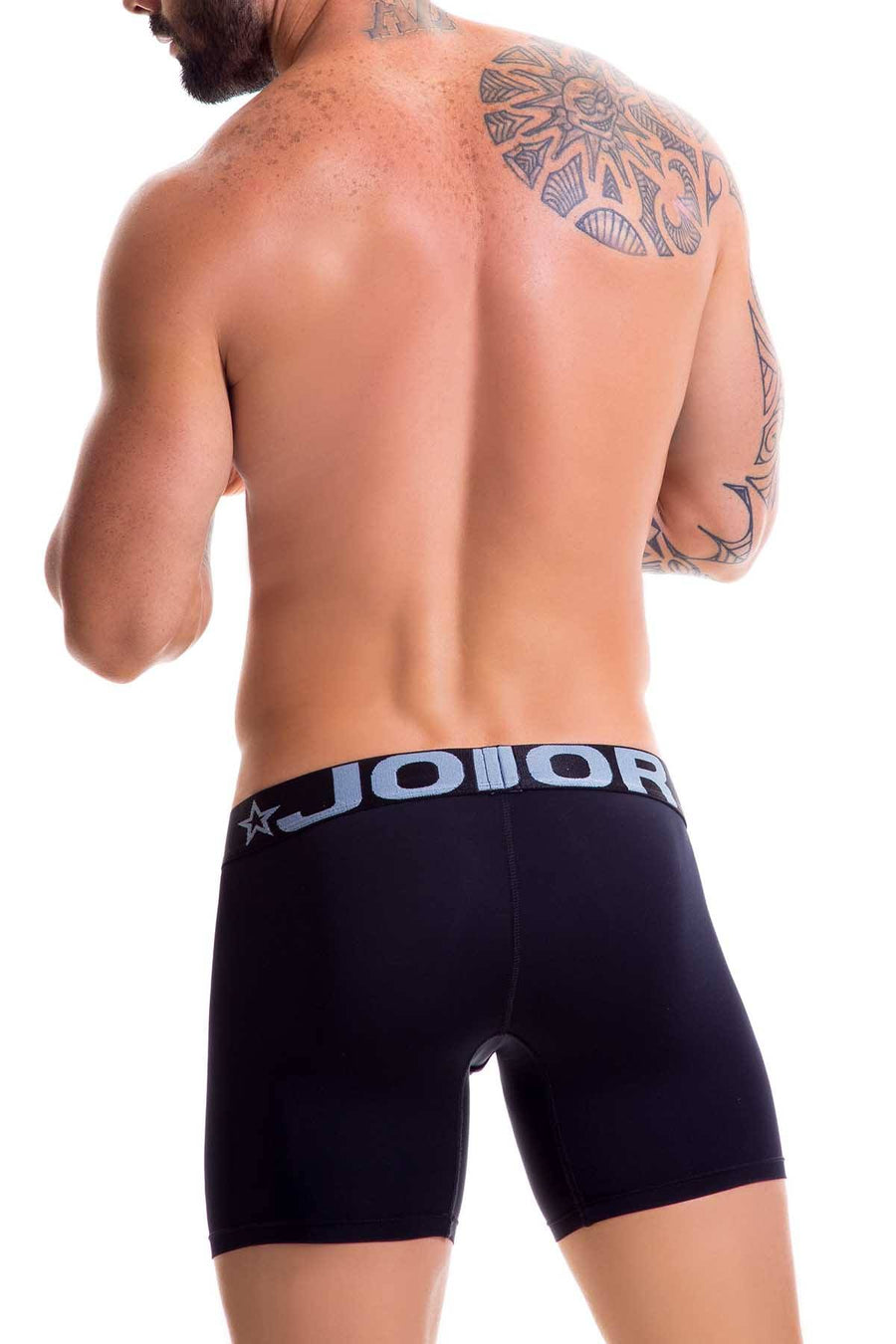 Jor Black Basic Long Boxer