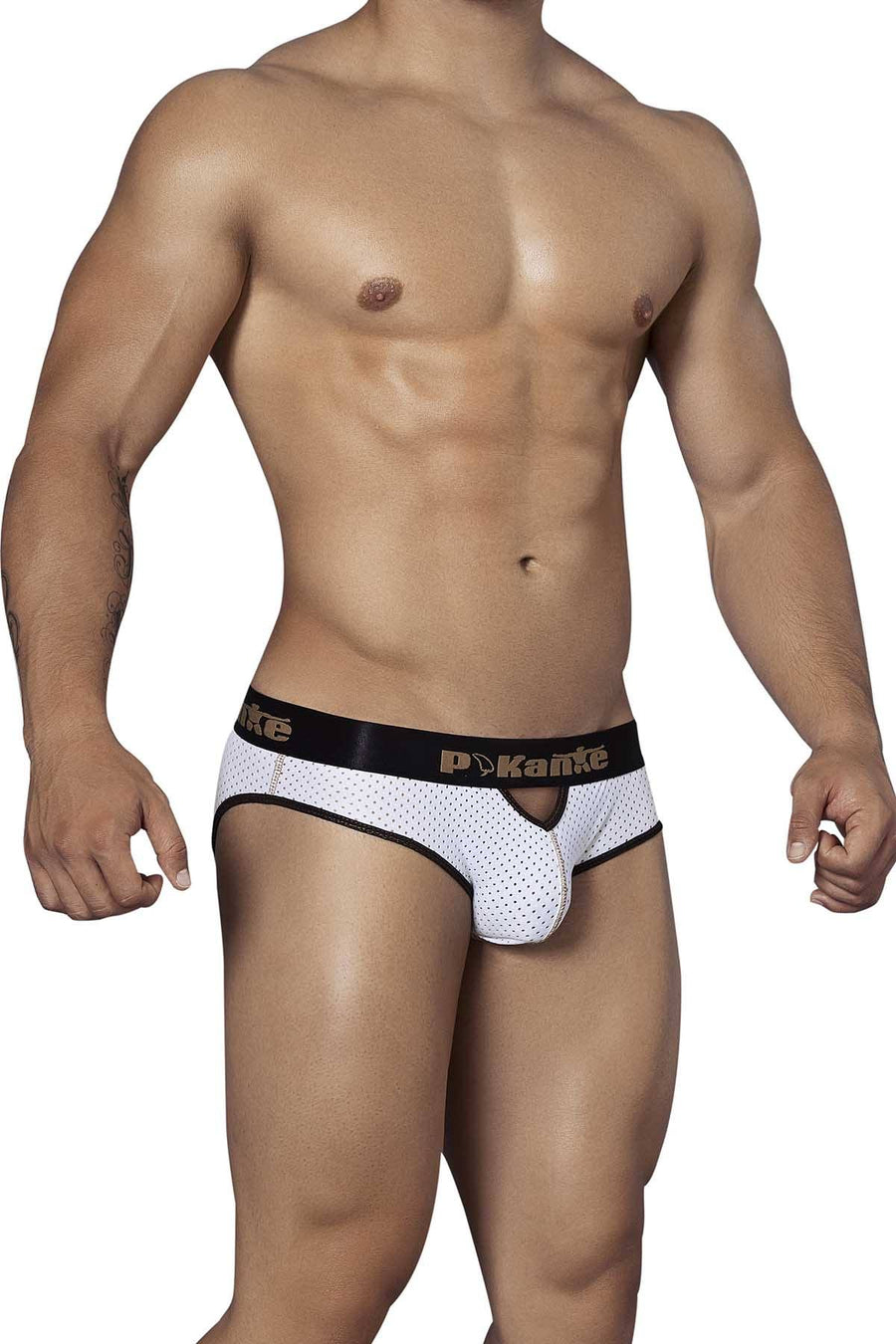 Pikante White Open-Sky Jock-Brief