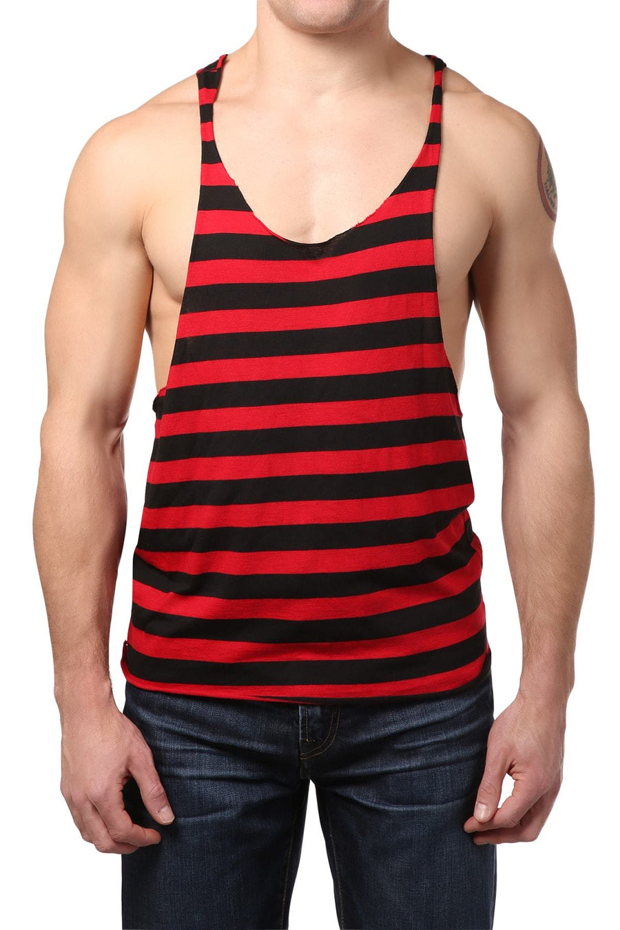 Y.M.L.A Red Stripe Tank Top