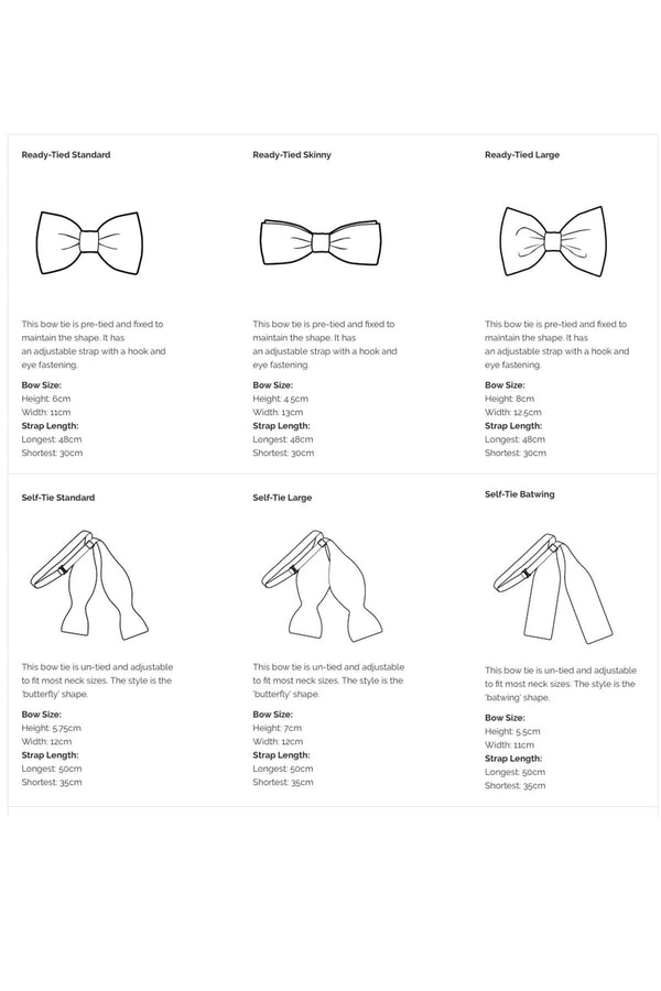 Mrs. Bow Tie Cowes In Navy, Blue & Red Standard Bow Tie