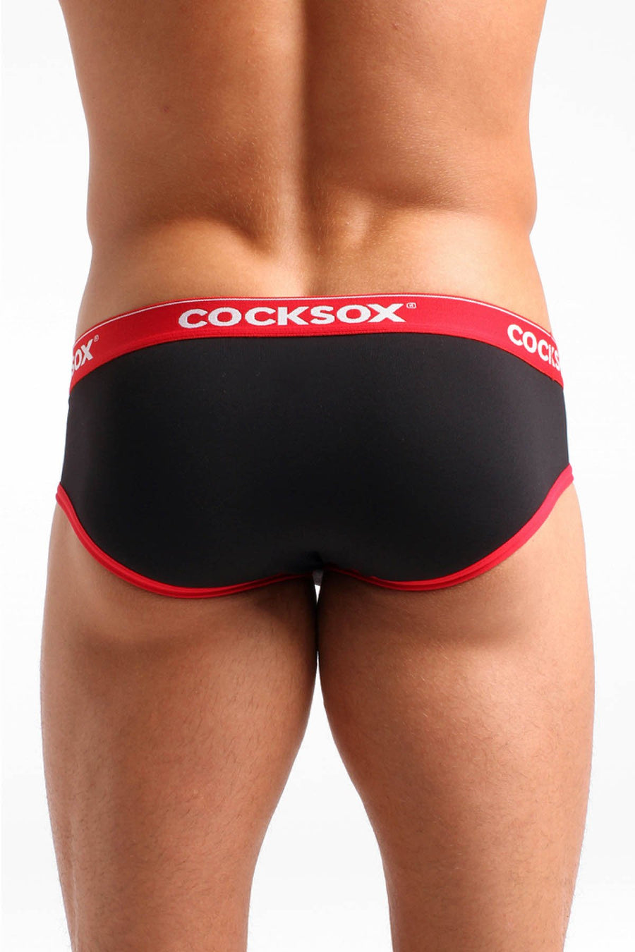 Cocksox Black/Red Sports Brief