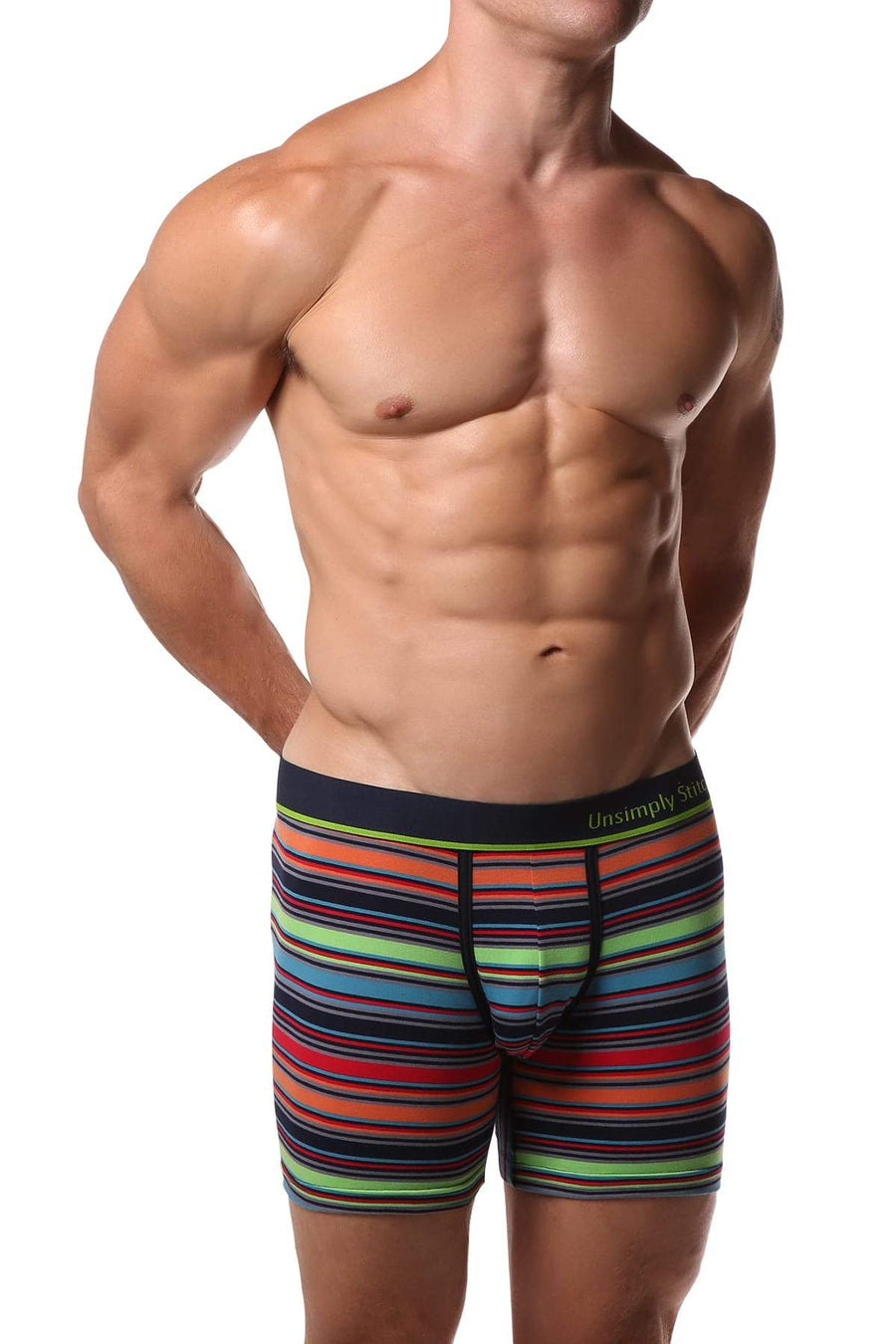 Unsimply Stitched Multi Stripe Boxer Brief