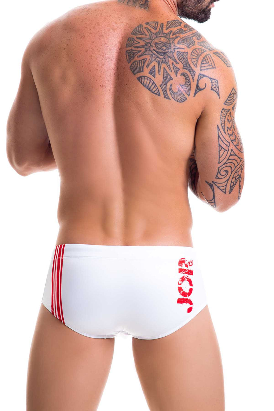 Jor White/Red Bucanero Swim Brief