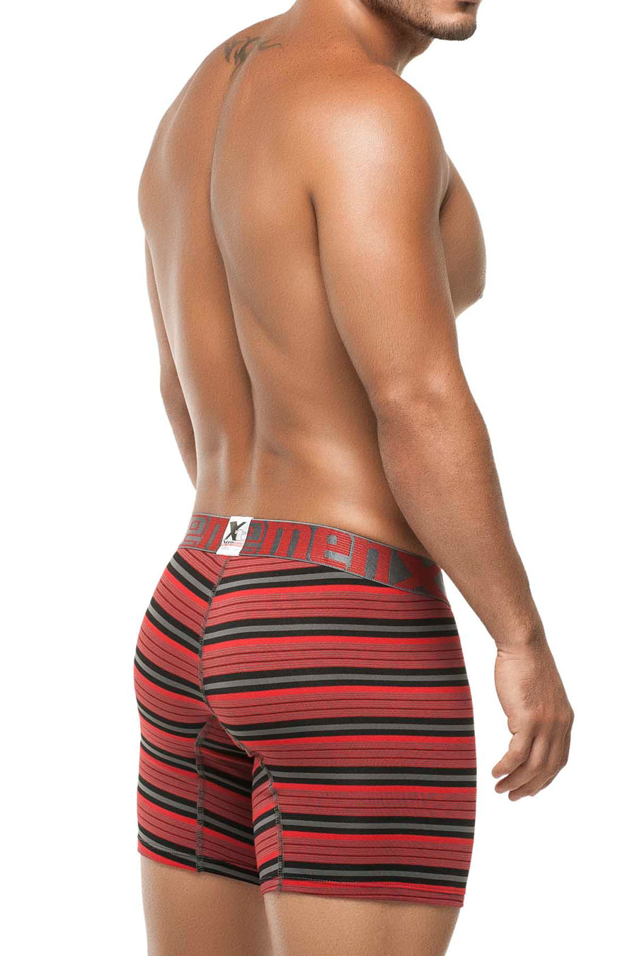 Xtremen Red Thin Stripes Boxer Brief