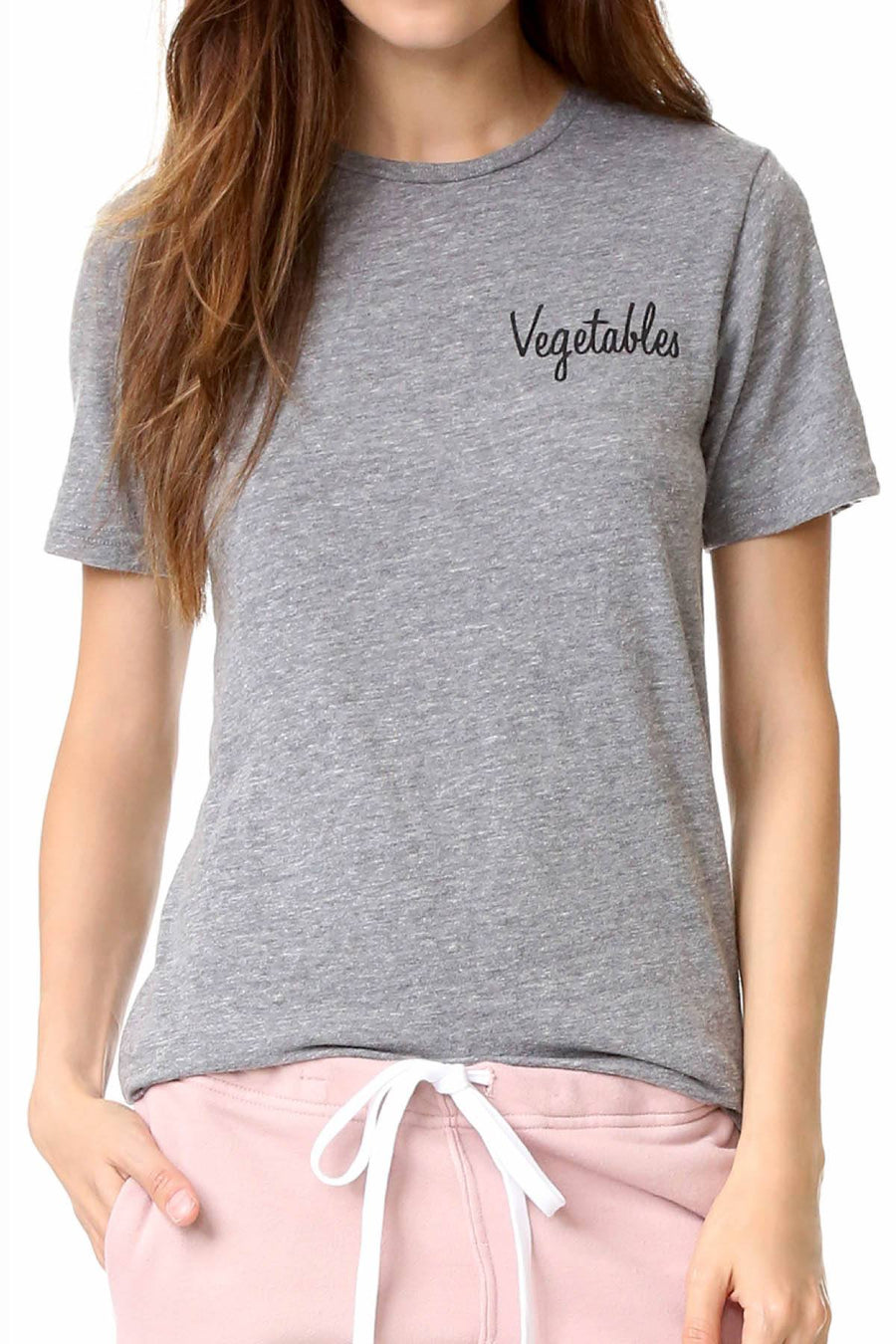 Rxmance Unisex Grey Veggies Crew Tee