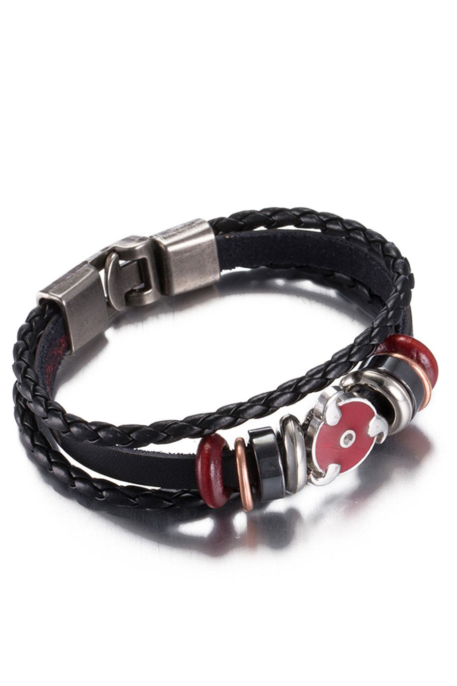 Black Red Eye Charm Bracelet