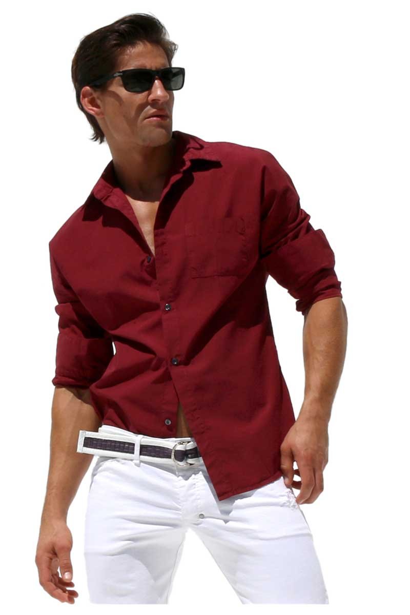Rufskin WIne Revolver Button Up