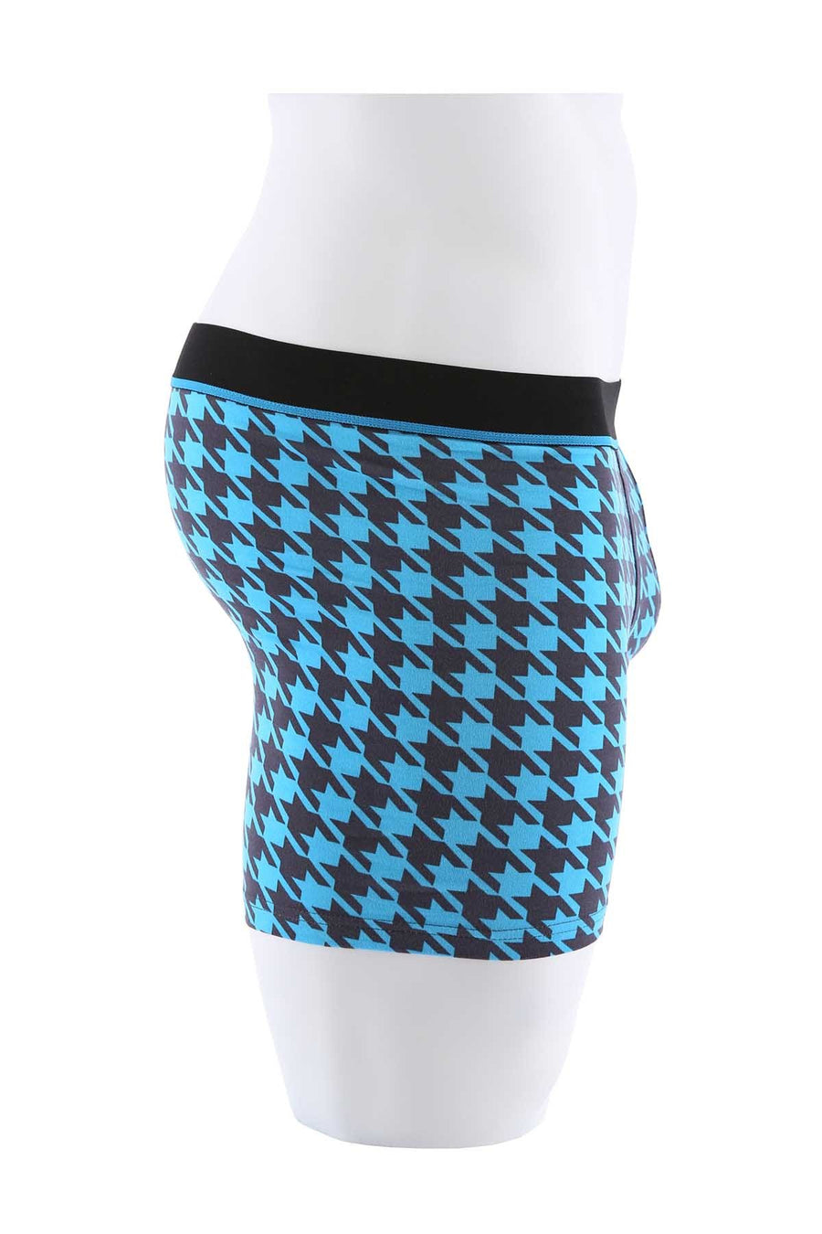 Unsimply Stitched Blue Houndstooth Boxer