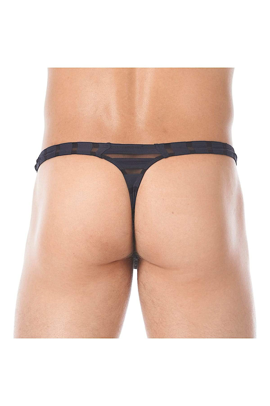 Gregg Homme Black Mesh Encore Thong