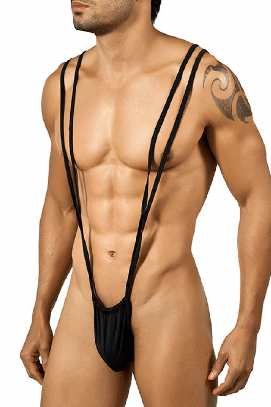 Candyman Black Thong Suspender