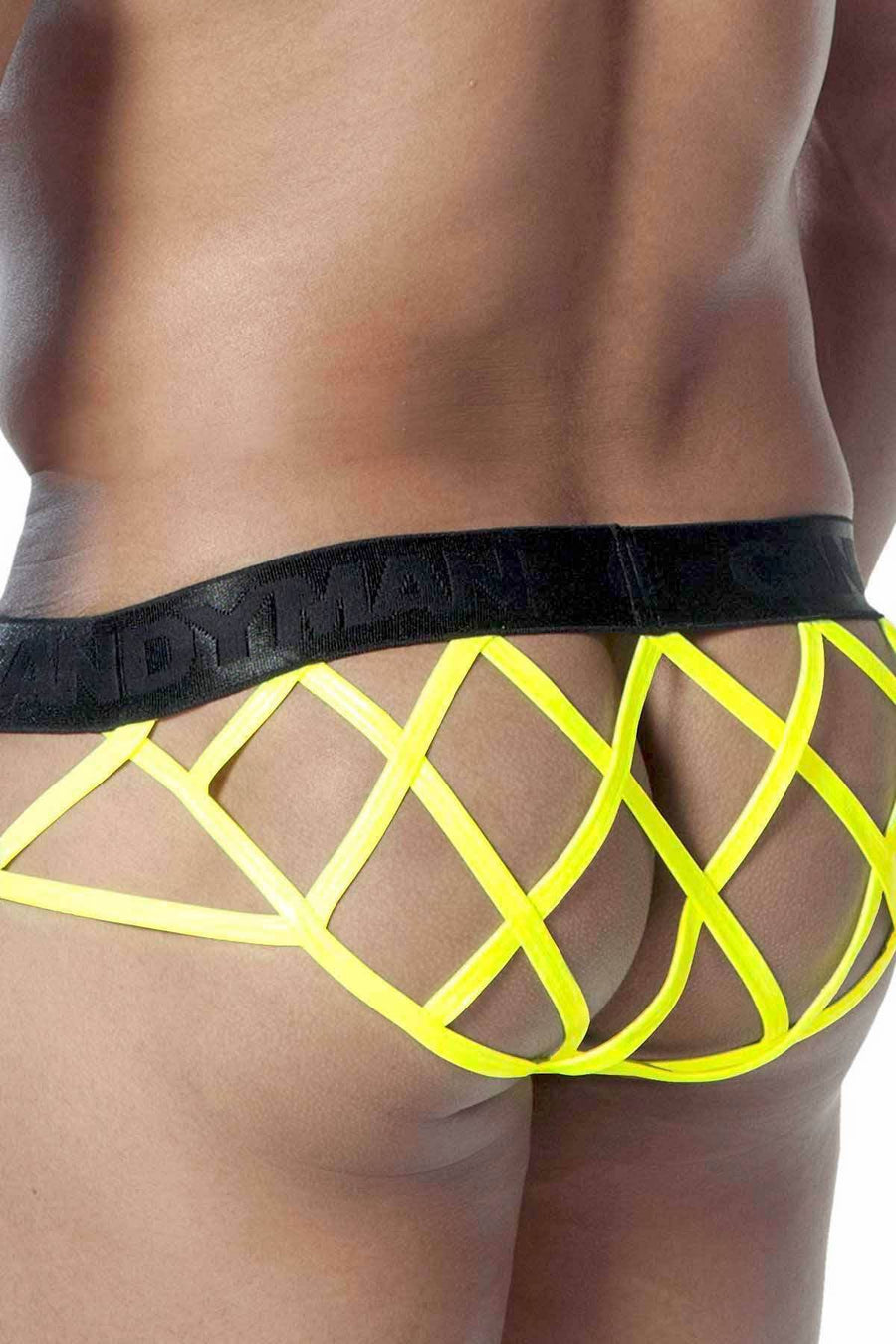 Candyman Neon-Yellow Criss-Cross Brief
