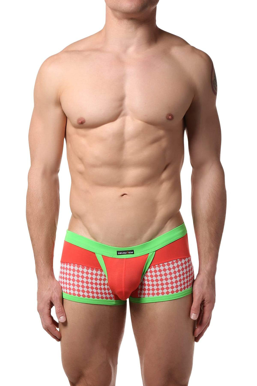 Manview Green Checkered Trunk