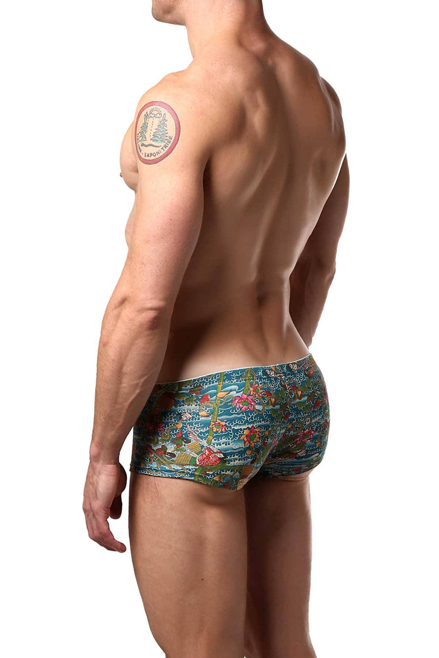 Baskit Cyan Body-Art Sawed-Off Brief-Trunk