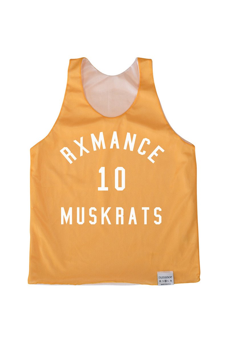 Rxmance Unisex Yellow Muskrats Basket Ball Mesh Tank