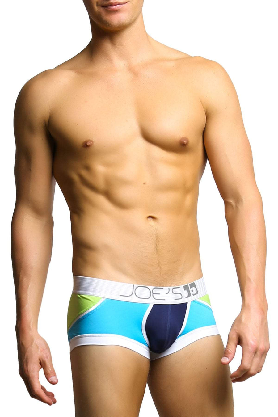 Joe's Jeans Blue & Lime Green Boxer Trunk