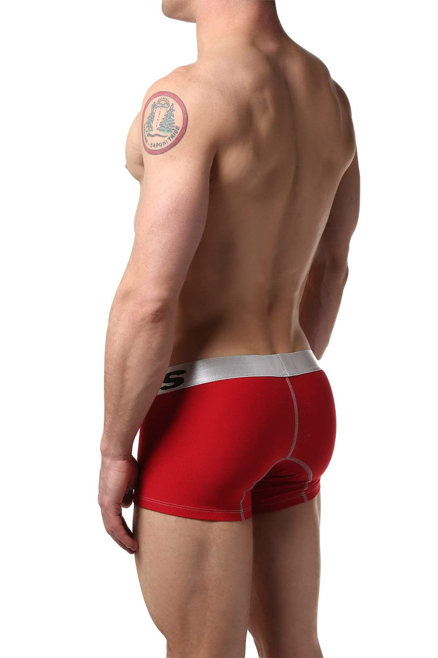 Male Basics Red Microfiber Trunk