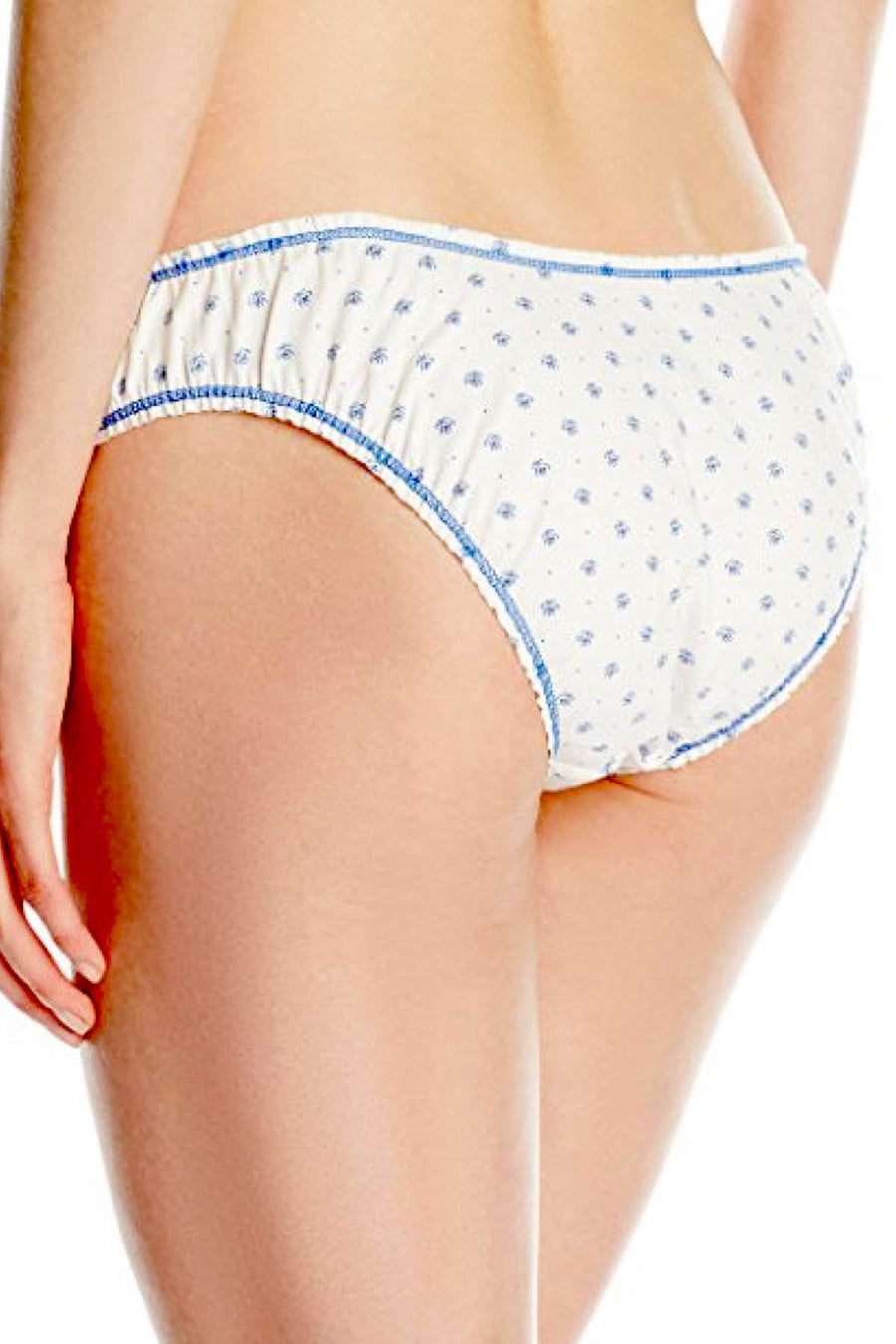 Tommy Hilfiger Blue Ditsy Ruched Bikini Brief