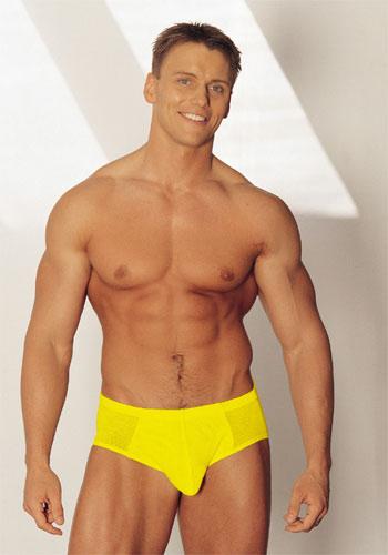 Contour Yellow Mesh Basic Brief