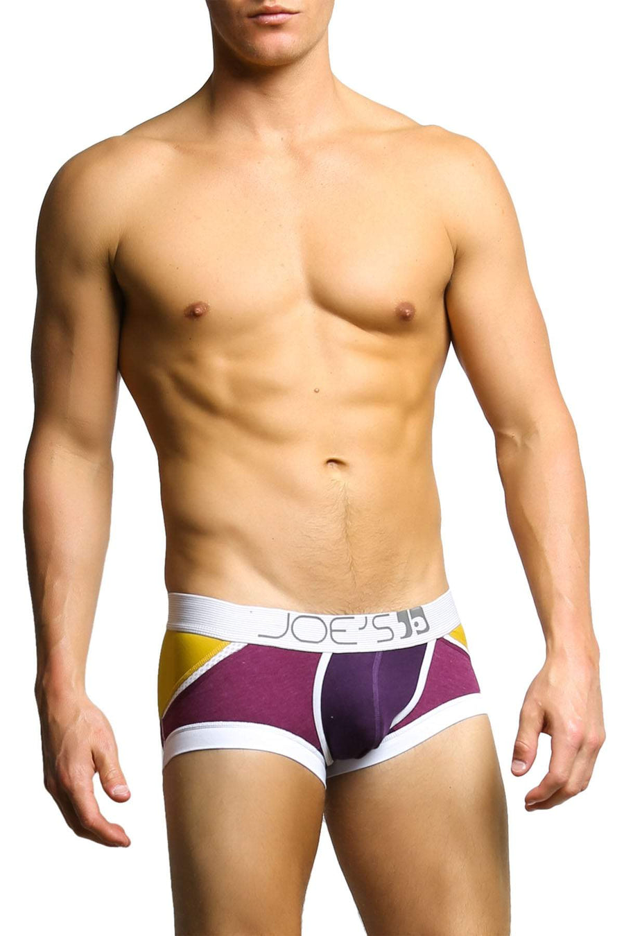 Joe's Jeans Purple & Mustard Boxer Trunk