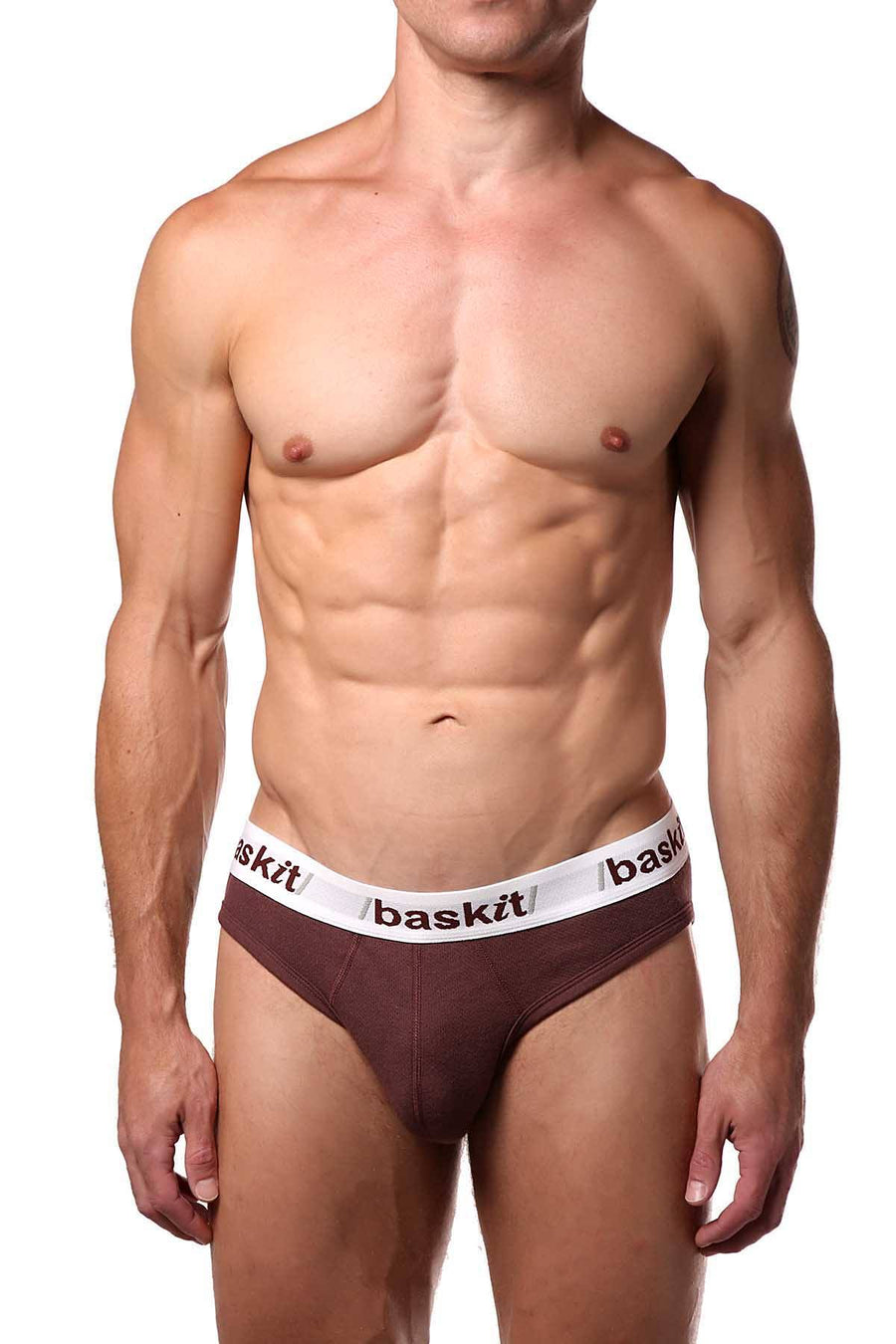 Baskit Brown-Stone Action-Cool Mesh Bikini Brief