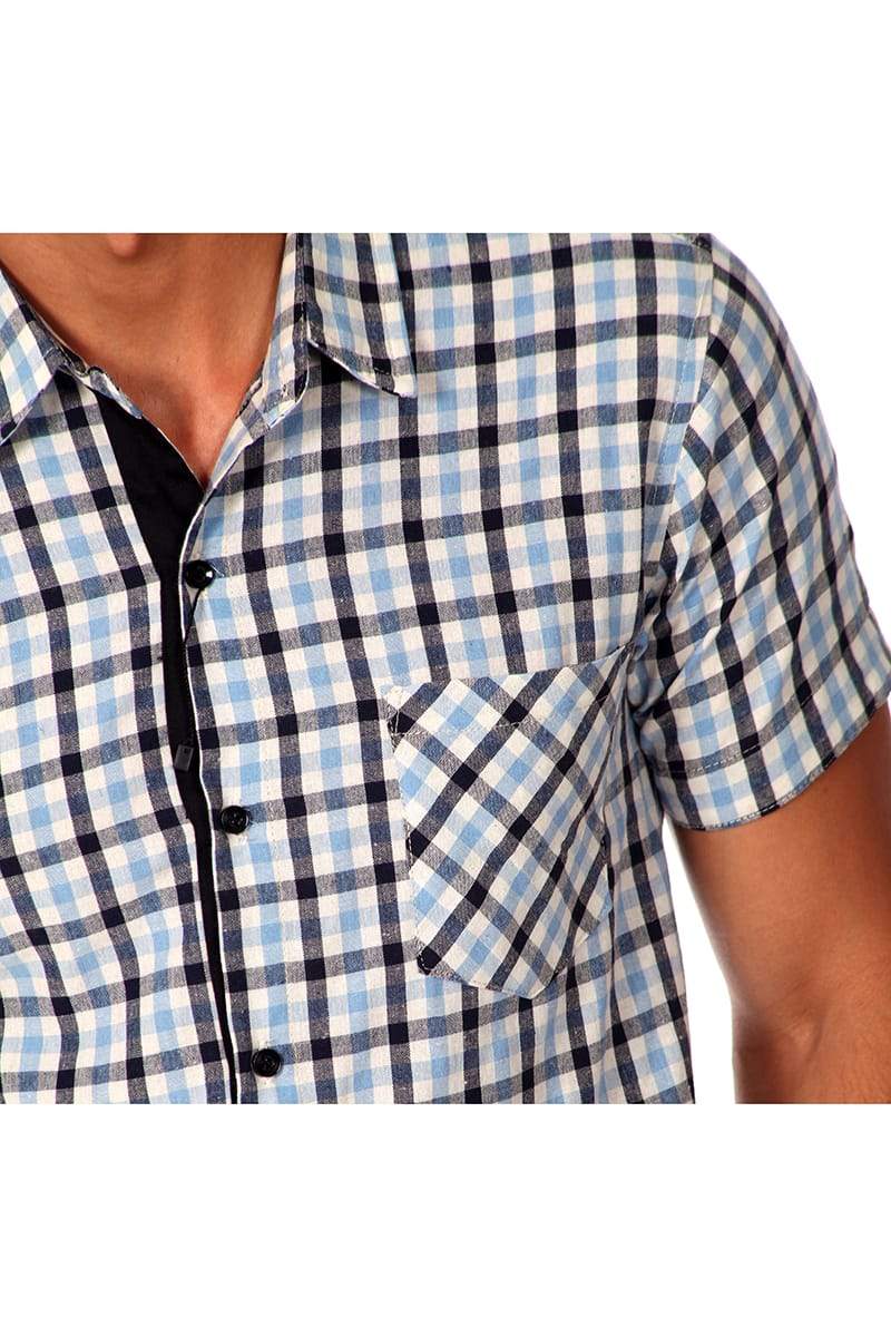 Something Strong Blue Something Potent Button-Up