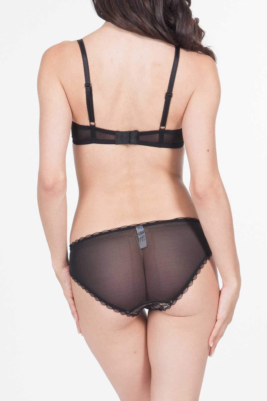 Affinitas Clarissa Black Lace Bikini Panty