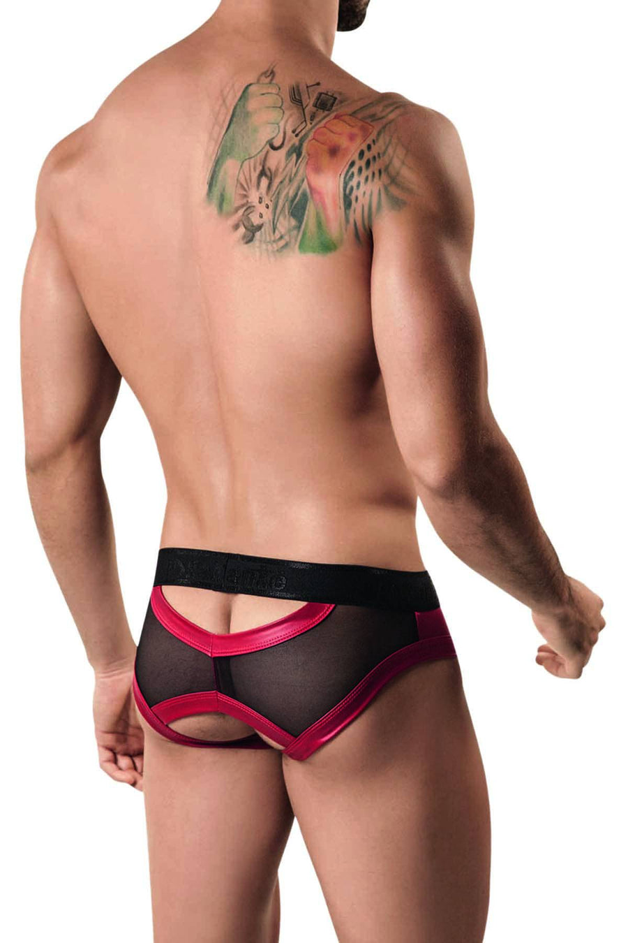 Pikante Red Exquisiute Mesh Brief