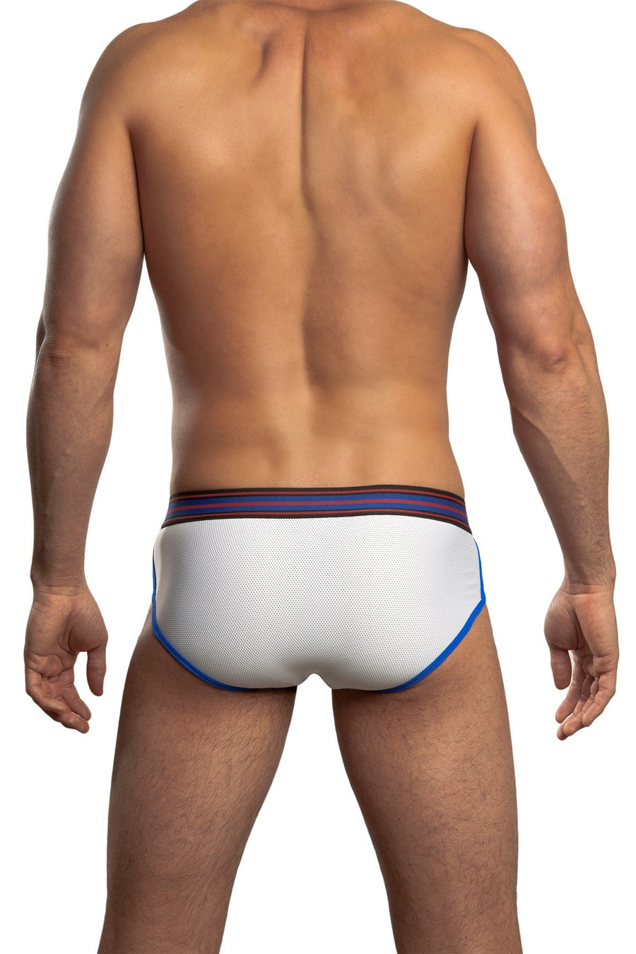 Jack Adams White & Blue Flex Racer Brief