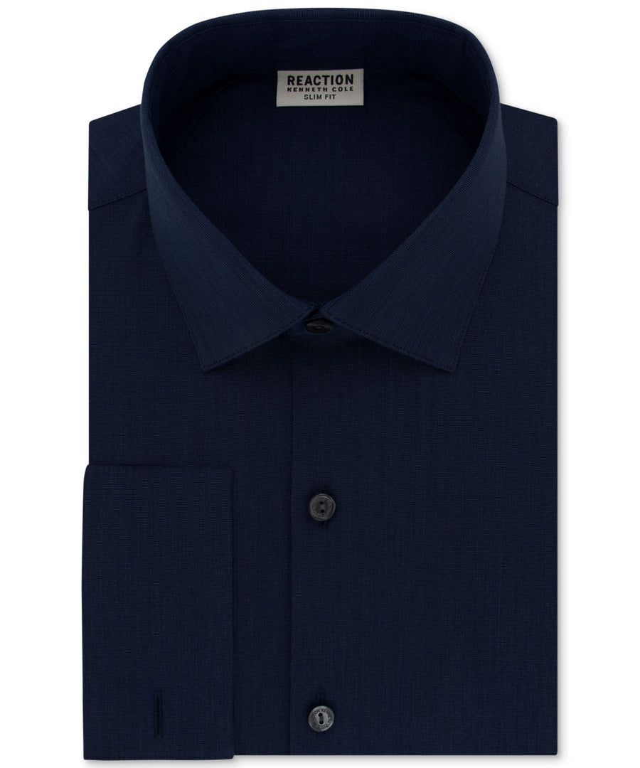 Kenneth Cole Reaction Slim-Fit Techni-Cole Stretch Performance French-Cuff Dress Shirt