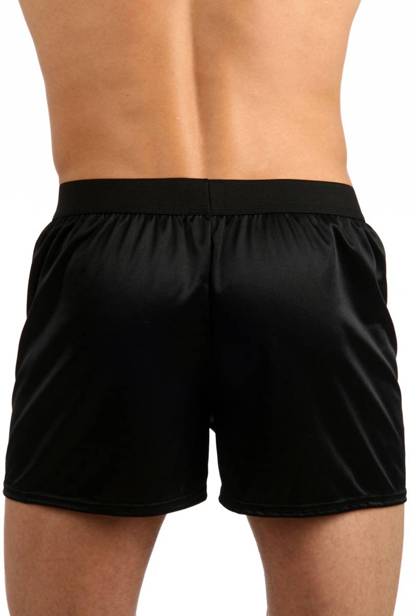 Gregg Homme Black Satin Tuxedo Boxer Shorts